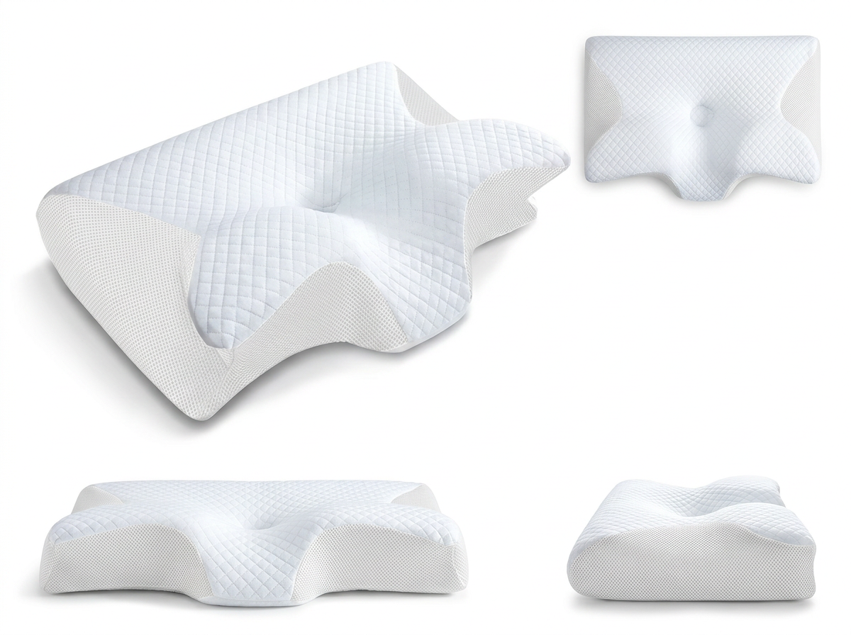 NuéeNuit  - Oreiller à mémoire de forme papillon